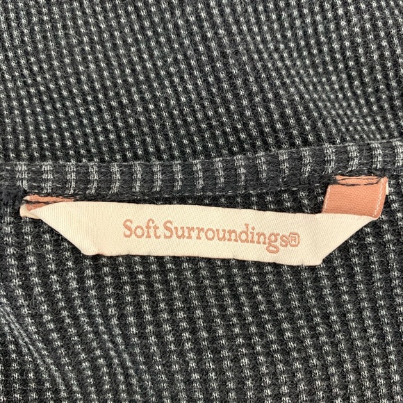 Soft Surroundings Black Reflections Blouse - Picture 4 of 6